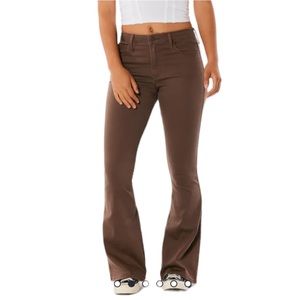 HOLLISTER [HIGH-RISE BROWN FLARE JEANS] || SIZE 29||